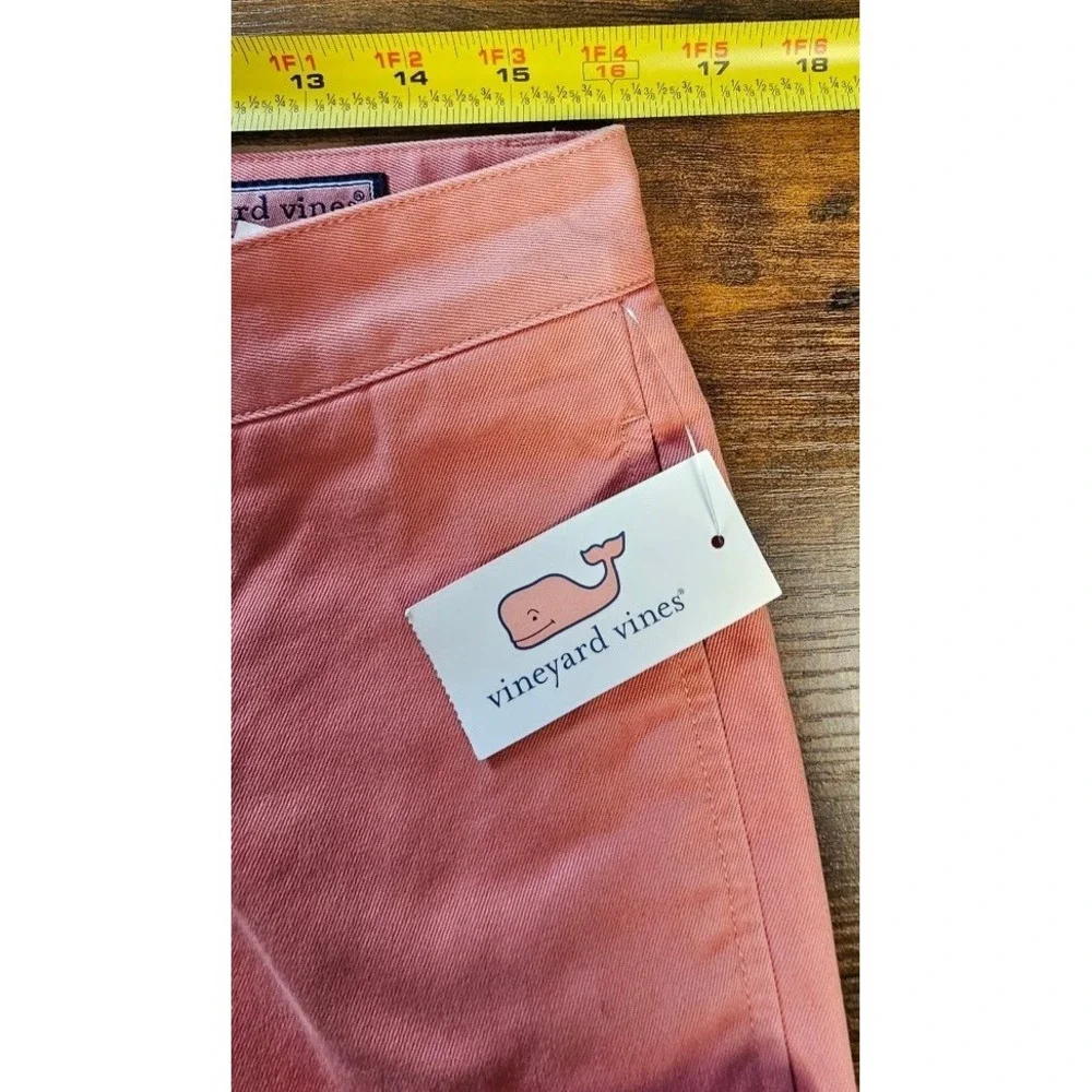 Vineyard Vines Twill Club Pants Mens Size 32x32 Rhubarb Casual‎ Flat Front NWT
